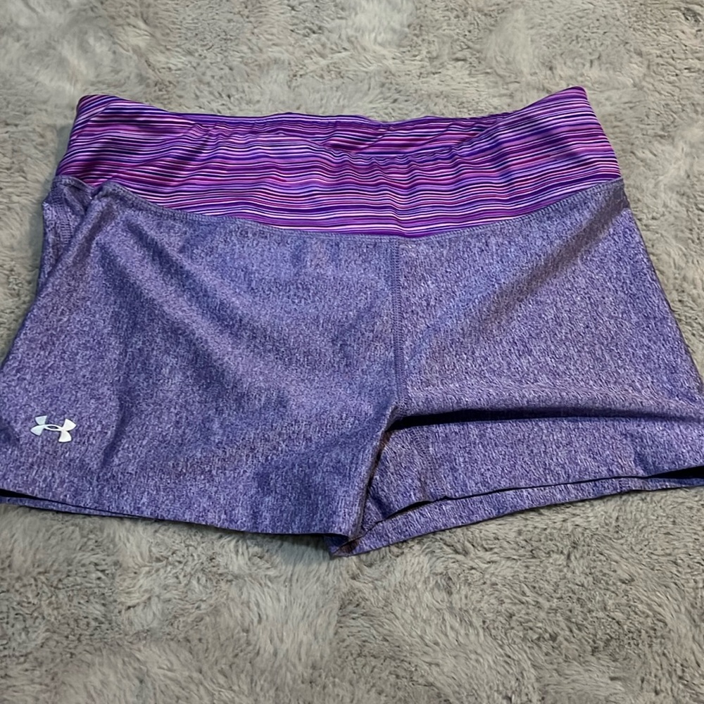 large underarmour purple spandex